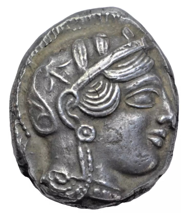 Greek, Attica, Athens, silver transitional tetradrachm c. 454-440 BC