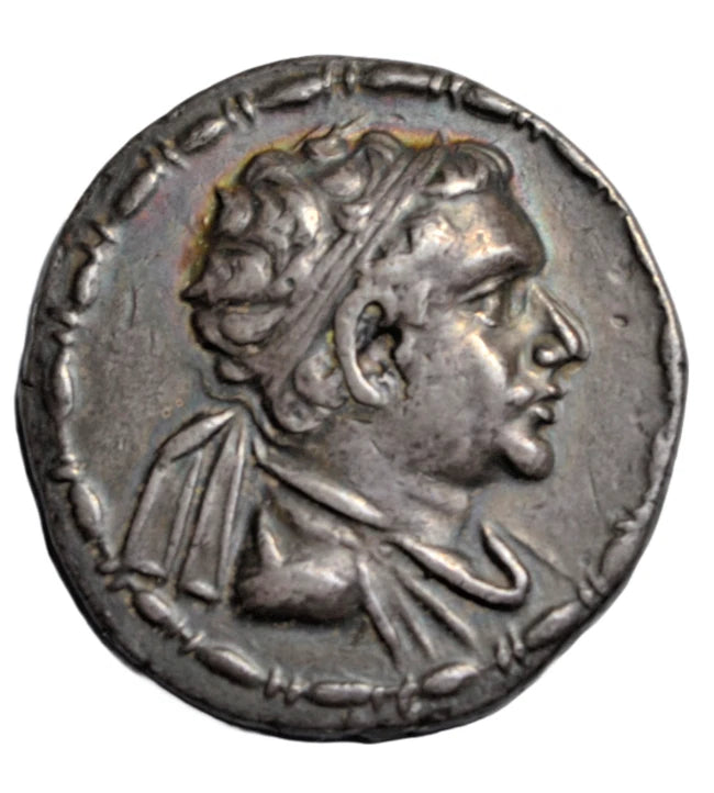 Greek, Bactria, Eukratides II, AR tetradrachm c. 145-140 BC, Apollo standing left