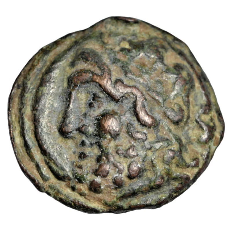 Roman Republican, Roman Republic, aes grave semis c. 215 BC, post-semilibral standard, Saturn/prow