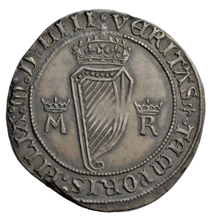 World, Ireland, Mary, silver shilling 1553, fantasy restrike by Emery circa 1840s