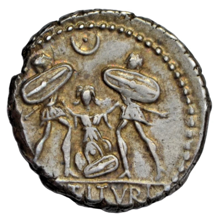 Roman Republican, Roman Republic, L. Titurius, L.f. Sabinus, AR denarius, 89 BC, Tatius/Tarpeia