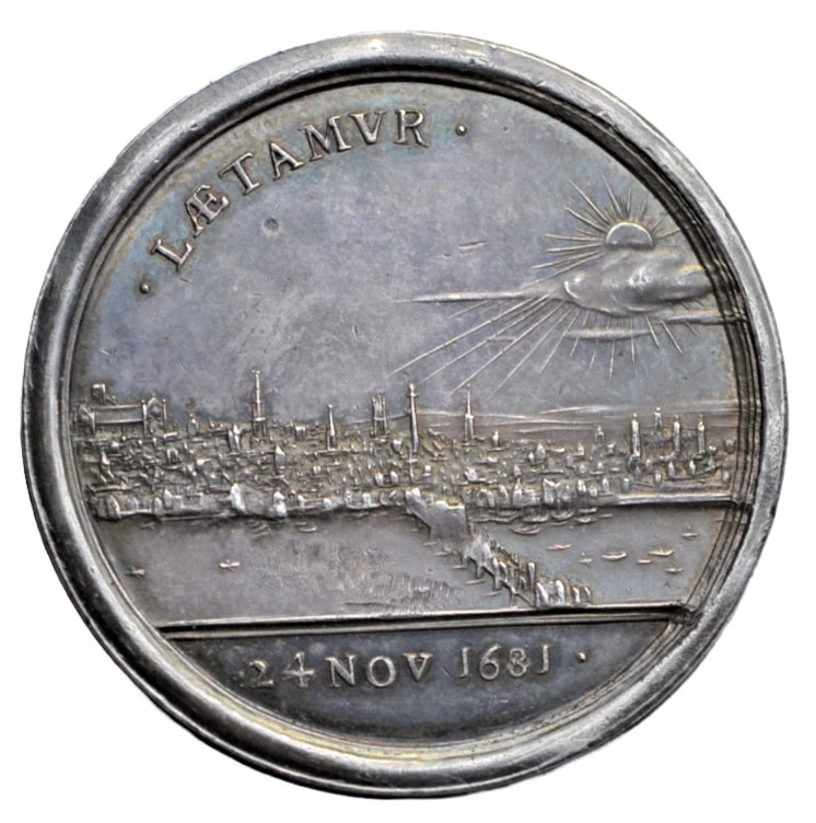 British tokens, Earl of Shaftesbury acquitted of High Treason, silver medal by G. Bower, 1681