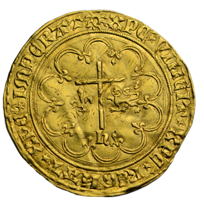 British hammered, Anglo-Gallic, Henry VI, gold salut d'or, Les Mans mint, 1423 or later