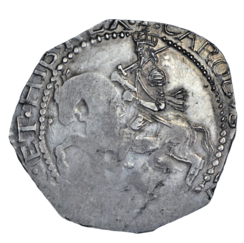 World, Ireland, Confederate Catholics, "Blacksmith's" halfcrown, mm cross c. 1642-3