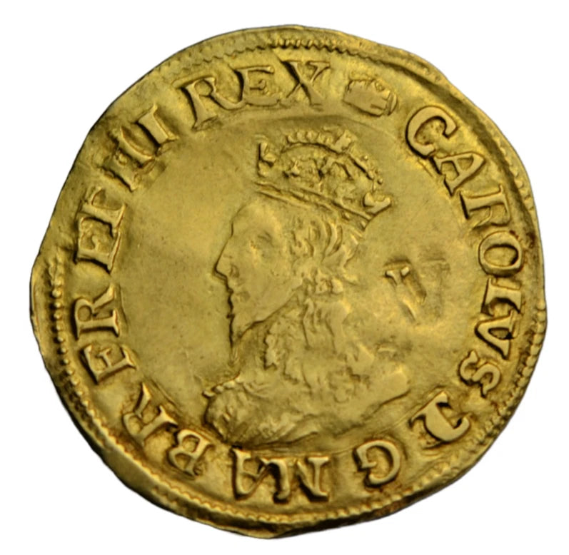 British, Charles I, gold crown, mm tun, c. 1636-8, ex-Lockett, Brooker plate coin