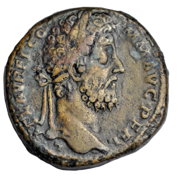 Roman Imperial, Commodus, AE sestertius, Rome, 192 AD, Roma and Fides shaking hands