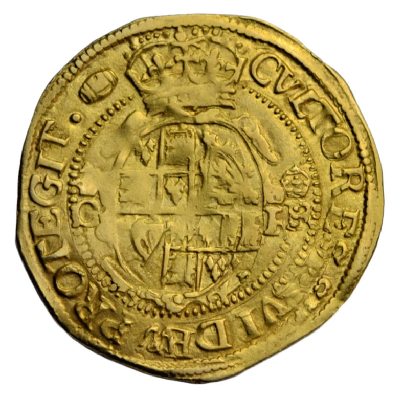 British, Charles I, gold crown, mm tun, c. 1636-8, ex-Lockett, Brooker plate coin