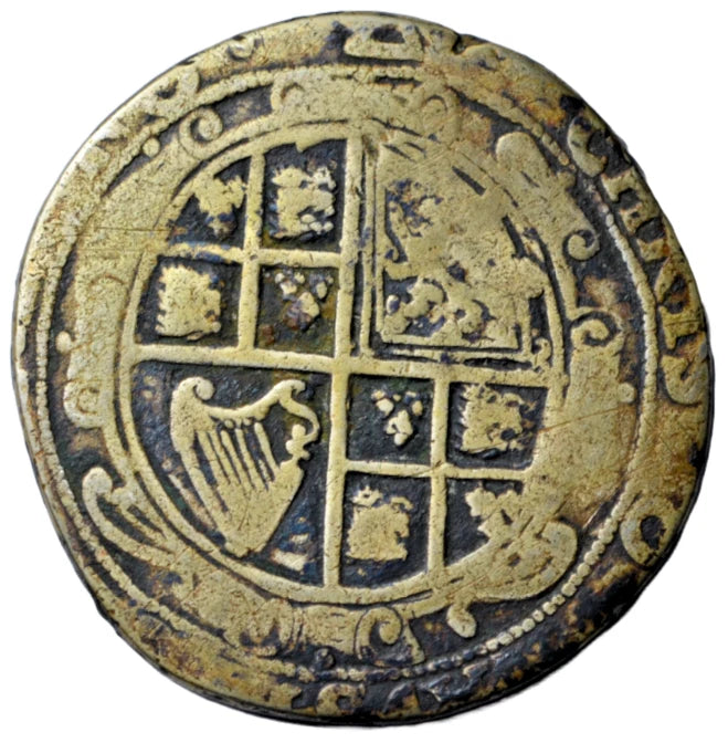 British, Charles I, contemporary forgery of a silver halfcrown, mintmark triangle