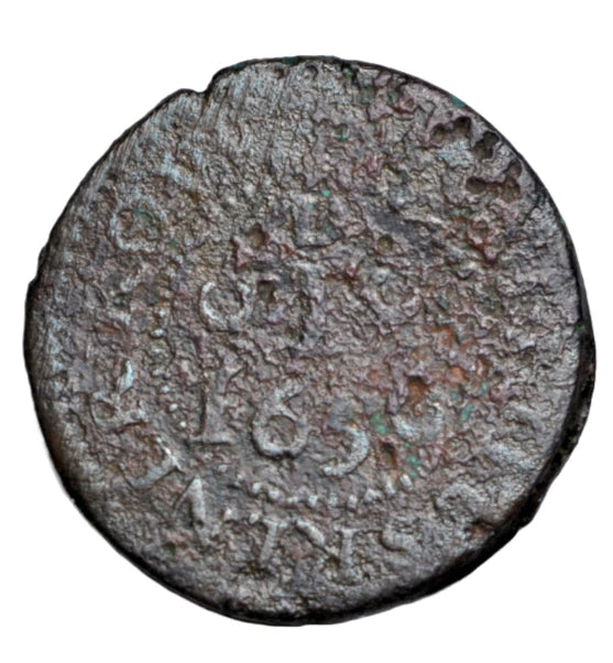 British tokens, Ireland, Dublin, Skinner Row (Christchurch Place), Will Hill penny token 1656