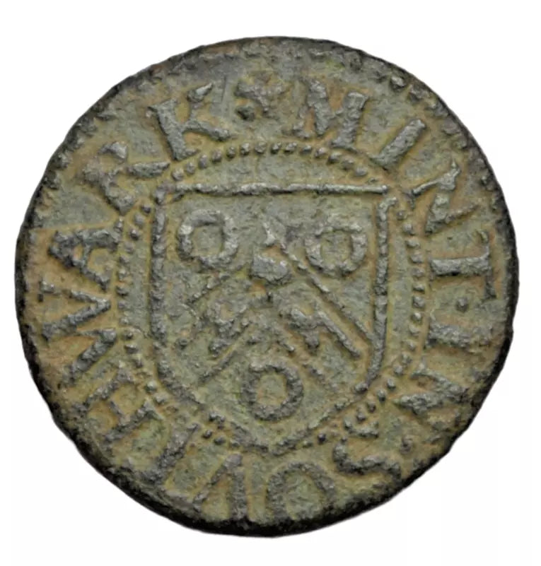 British tokens, Southwark, The Mint, John Platten, cooper, halfpenny token c. 1660s