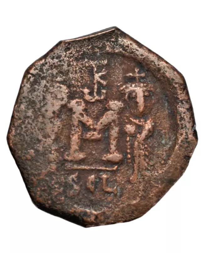 Byzantine, Constans II, AE follis, Syracuse (Sicily) mint, with Constantine IV