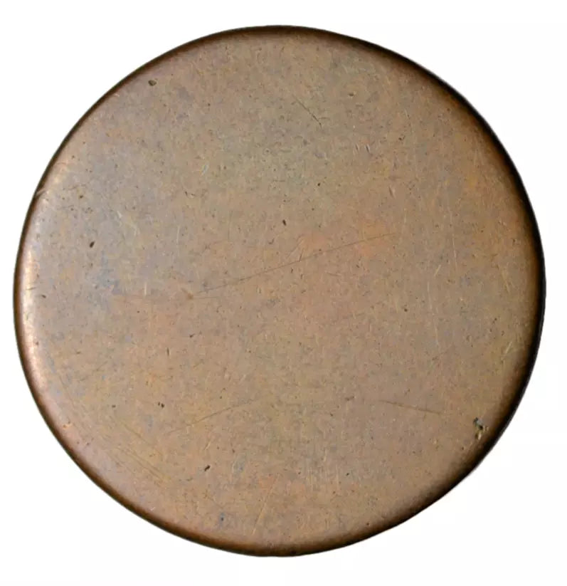 British tokens, Engraved love token c. 1750s-1770s, "Janet Robertson" on early milled halfpenny