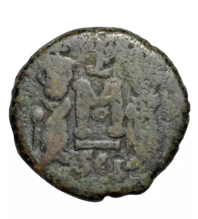 Byzantine, Constans II, AE follis, Syracuse (Sicily) mint, with Constantine IV