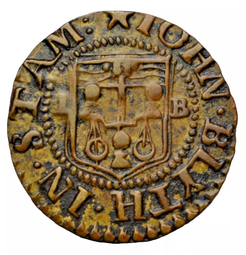 British tokens, Lincolnshire, Stamford, John Blyth and Charles Deale, farthing token, as BW 240