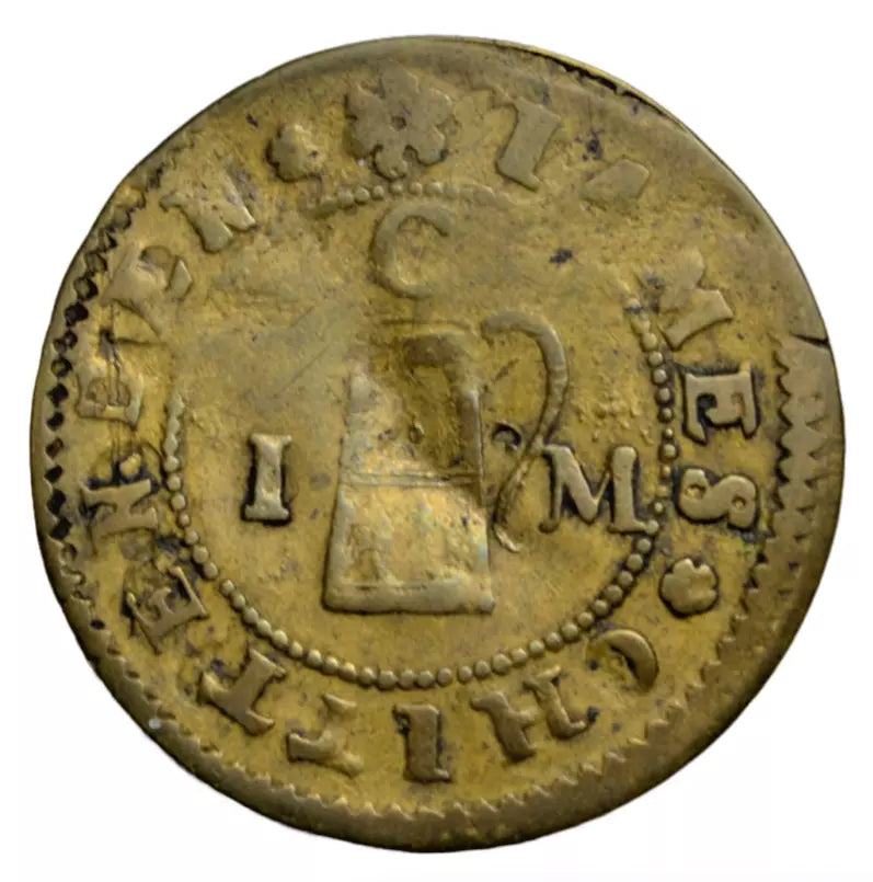 British tokens, Kent, Ashford, James Chittenden, halfpenny token 1669, as BW 6, N 2374