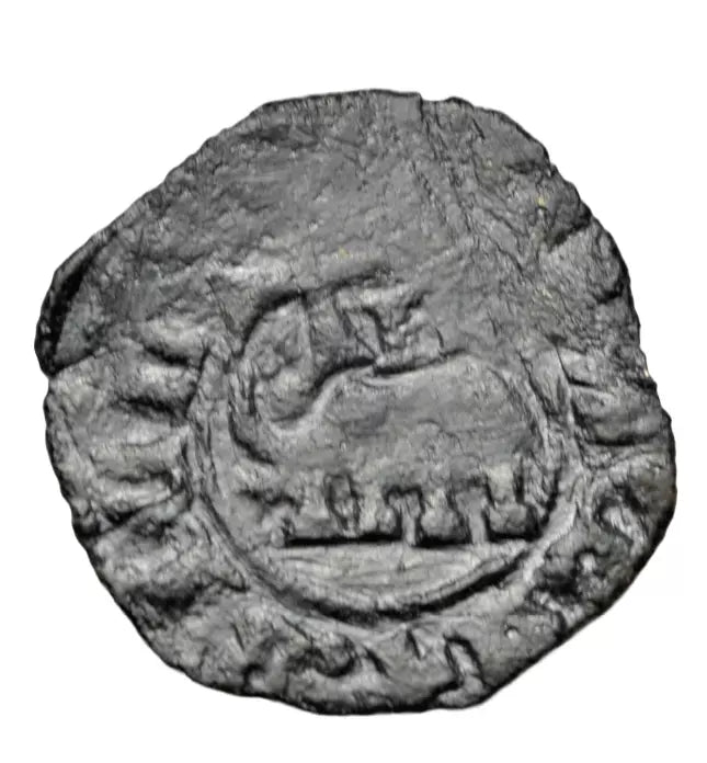 World, Italy, Sicily, Catania, Federico IV of Aragon, AE denaro, elephant depicted