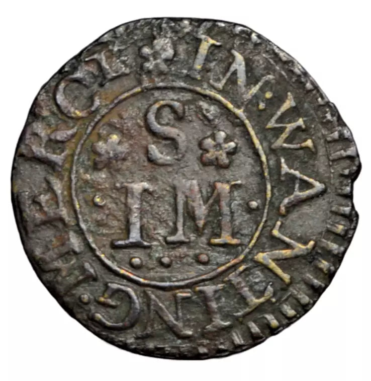 British tokens, Berkshire, Wantage, John Seymor, at the Gold Lion, farthing token c. 1660s