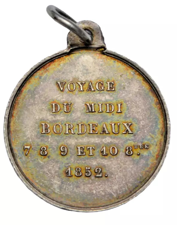 World, France, Napoleon III, AR medal, 1852, visit to Bordeaux, Voyage du midi
