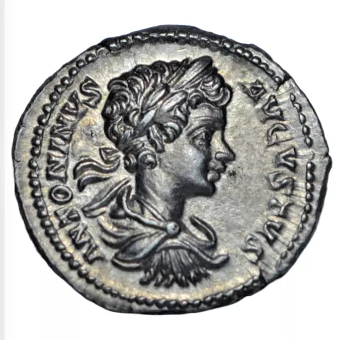 Roman Imperial, Caracalla as Caesar, AR denarius, Rome, 200 AD, Sol, ex-Little Busby hoard 2021
