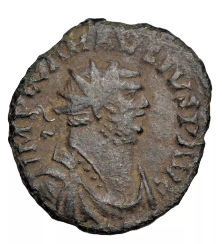 Roman Imperial, Carausius AE antoninianus, uncertain British mint c. 286-93 AD, Pax, RIC V 475