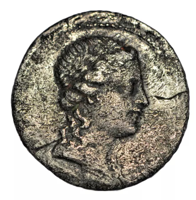 Greek, Indo-Greek, Euthydemos II, cupronickel alloy coin, c. 185-180 BC, Apollo/tripod
