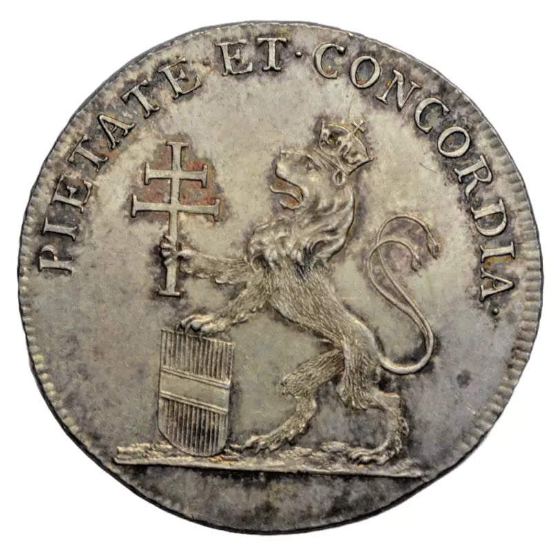 World, Hungary, Leopold II, coronation 1790, at Bratislava, 25 mm silver medal