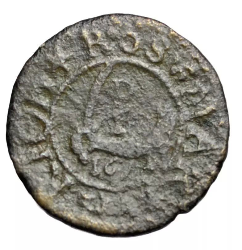British tokens, Ireland, Co. Wexford, Ross, Richard Stephens, penny token 1673, arm with cutlass
