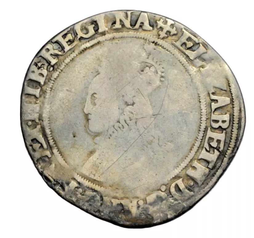 British hammered, Elizabeth I, silver hammered shilling, second issue, mm cross-crosslet, c 1560-1