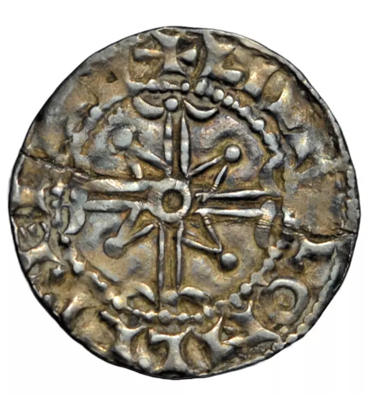 British hammered, William I "the Conqueror", silver bonnet penny, Liefric on Leicester 1068-70 AD