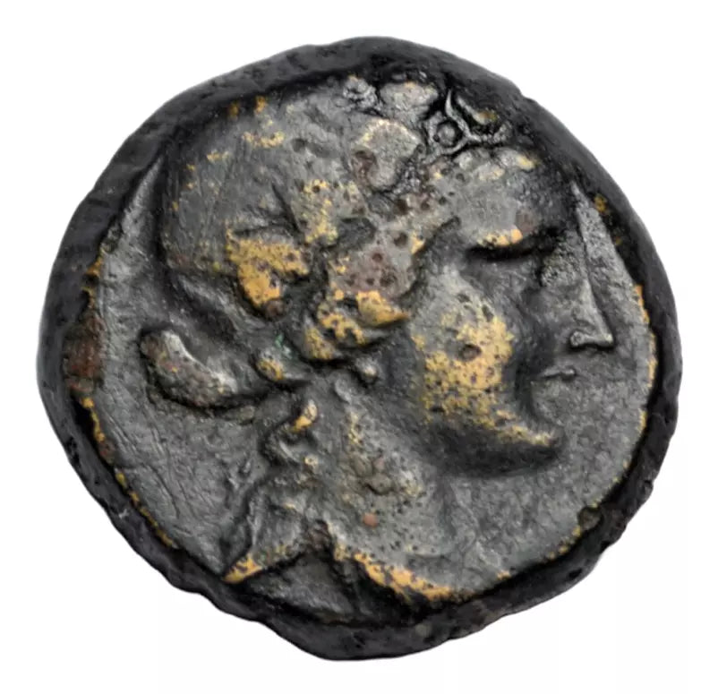 Greek, Bithynia, Prusias, AE19, c. 182-149 BC, Dionysos/centaur Chiron playing lyre