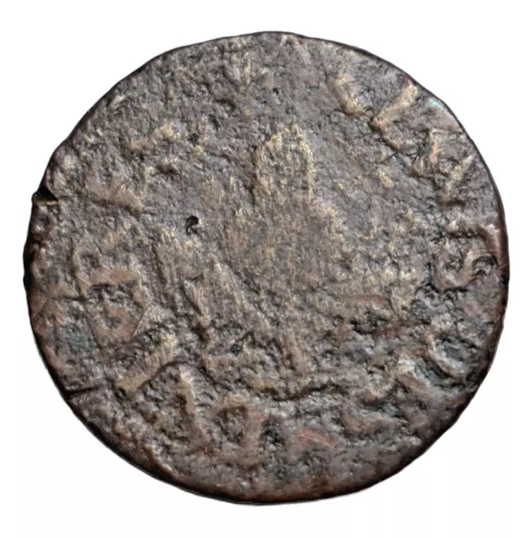 British tokens, Ireland, Dublin, Lewis Desmenieres, penny token c. 1660s, thistle depicted
