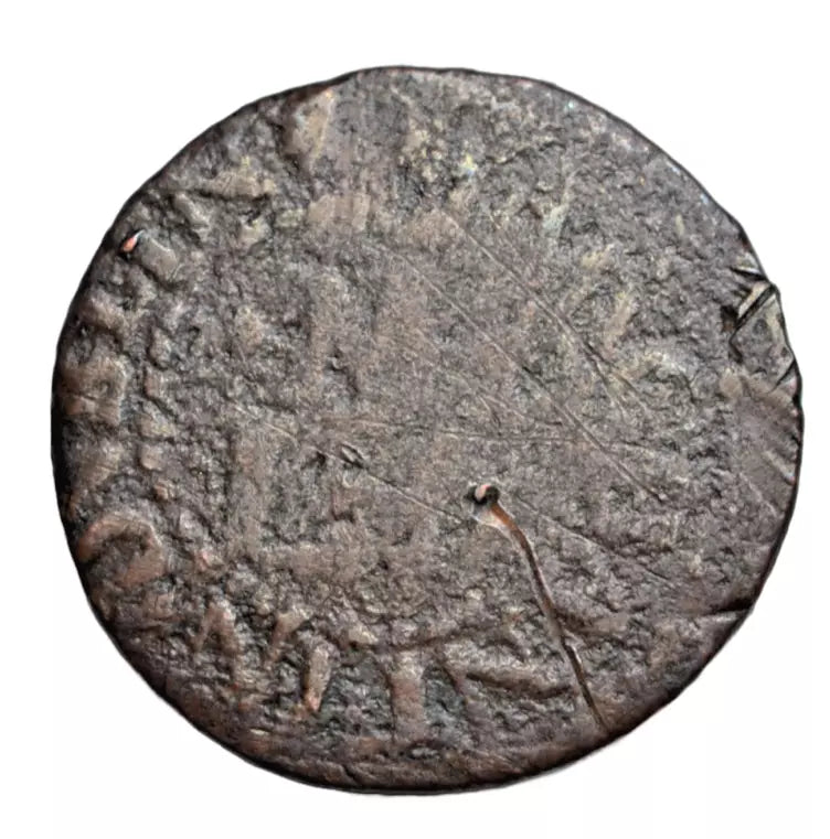 British tokens, Ireland, Dublin, Lewis Desmenieres, penny token c. 1660s, thistle depicted