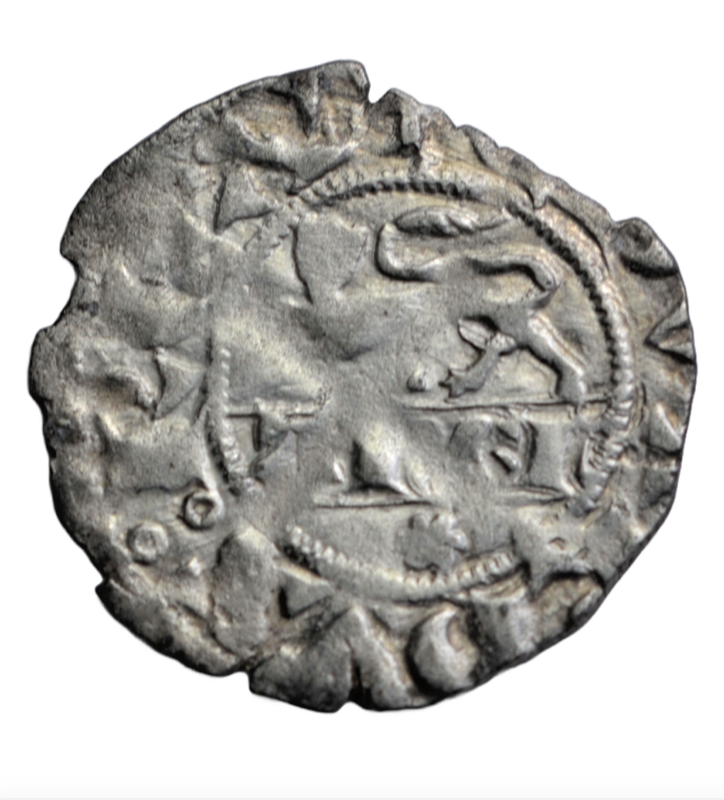 British hammered, Anglo-Gallic, Aquitaine, Edward III, silver denier, sexfoil annulet issue