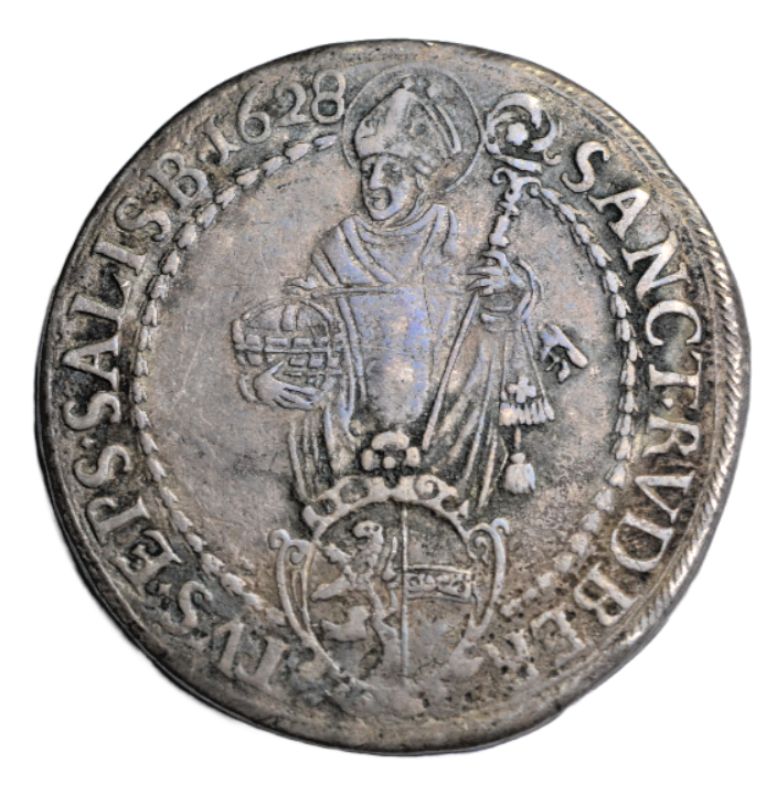 World, Austria, Salzburg, Paris von Lodron as archbishop, silver taler 1628