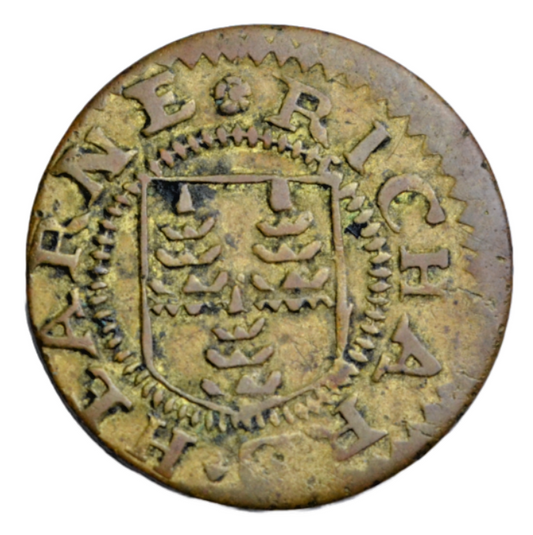 British tokens, Oxfordshire, Thame, Richard Hearne, farthing token 1669