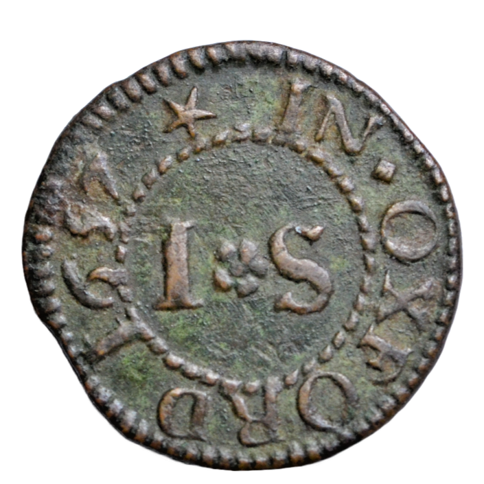 British tokens, Oxfordshire, Oxford, John Souch, farthing token, 1657, fan depicted, ex-Norweb