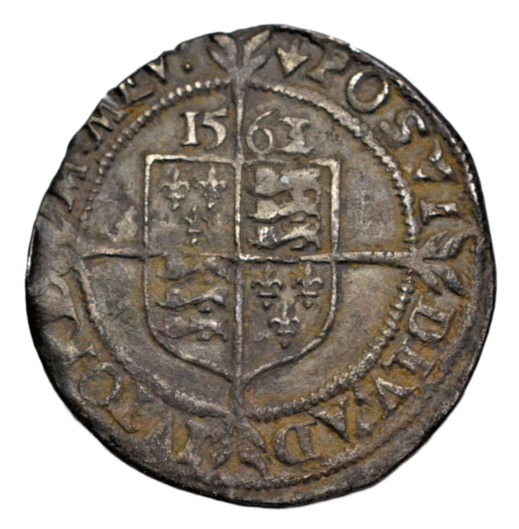 British hammered, Elizabeth I, third coinage, silver threepence, 1563/2, mm pheon