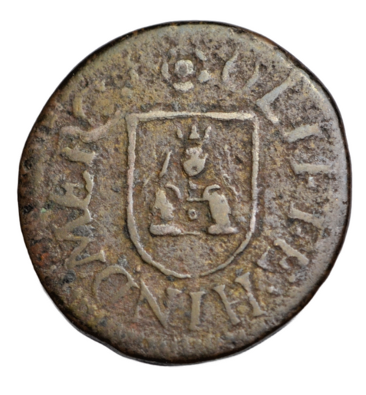 British tokens, Oxfordshire, Oxford, Oliffe Hind, mercer, farthing token 1666