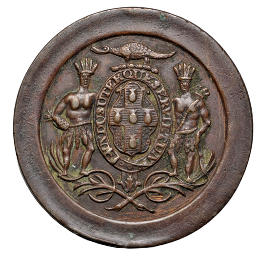World, Jamaica, Kingston, William Smith, penny token c. 1829, Soho mint, Birmingham