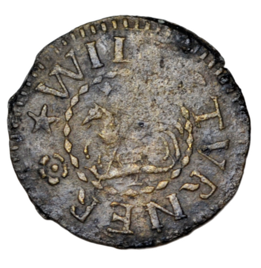 British token, Oxfordshire, Oxford, William Turner, farthing token, St. George and the Dragon