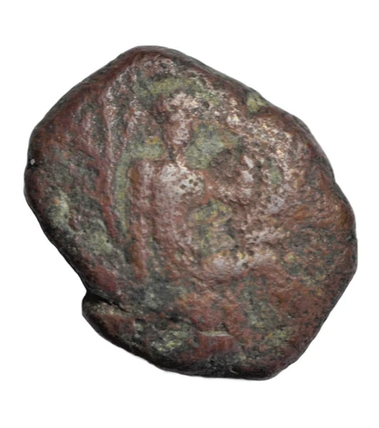 Greek, Crete, Gortyna, AE18 c. 250-221 BC, Europa riding bull/Europa seated in tree