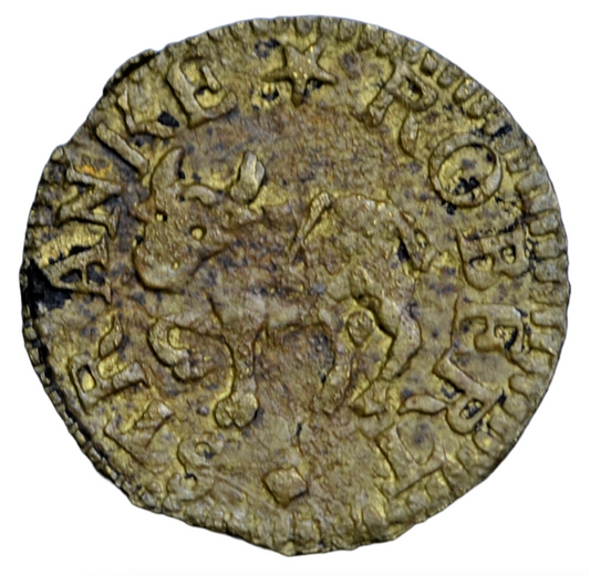 British tokens, London, Stepney, Ratcliff Highway, Robert Stranke, farthing token, bull depicted