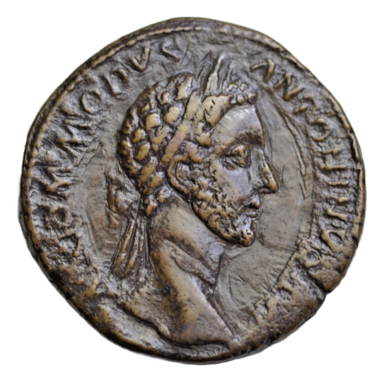Roman Imperial, Commodus, AE sestertius, Rome, 181 AD, Providentia standing left