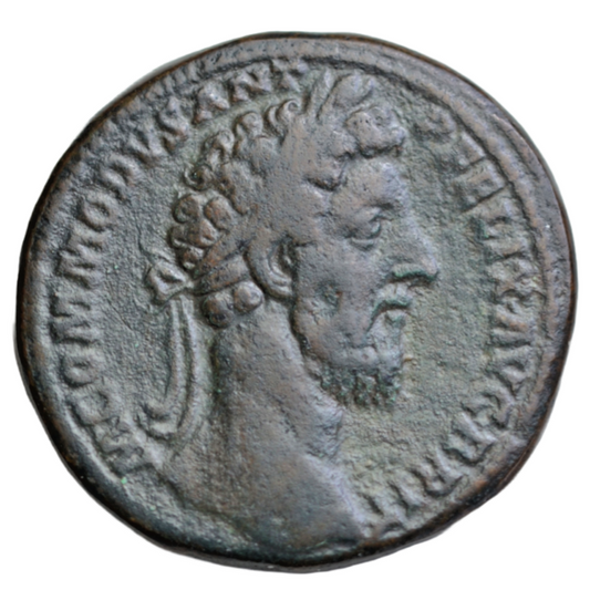 Roman Imperial, Commodus, AE sestertius, Rome, 186 AD, Libertas standing left