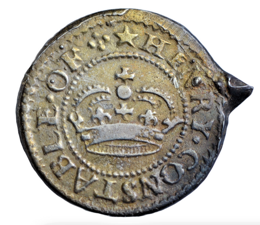 British tokens, Kent, Penhurst, Henry Constable, halfpenny token "1667", later cast in silver