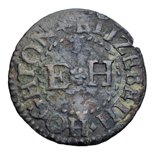 British tokens, Cambridgeshire, Cambridge, Elizabeth Hoghton, farthing token c. 1660s