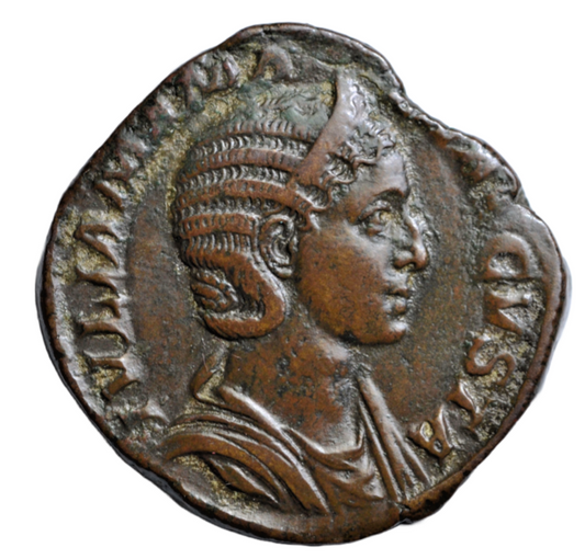 Roman Imperial, Julia Mamaea (mother of Severus Alexander), AE sestertius 228 AD, Felicitas left
