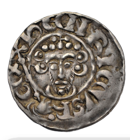 British hammered, John, silver short cross penny, 1205-10 AD, class Vb2, Richard B on London