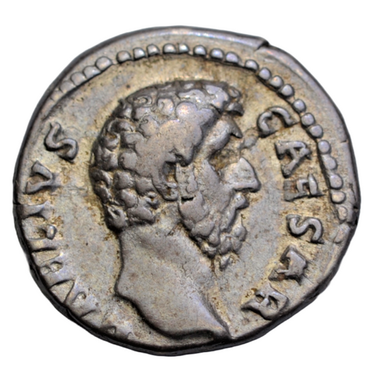 Roman Imperial, Aelius, as Caesar, silver denarius, Rome 137 AD, Pietas standing right