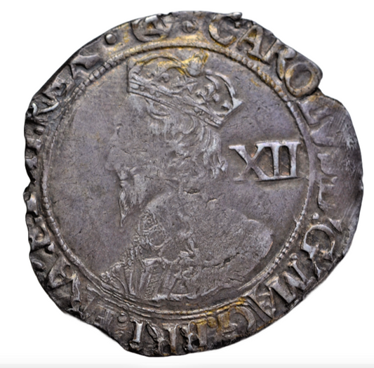 British hammered, Charles I, silver shilling, Tower mint, mintmark triangle-in-circle, c. 1641-3